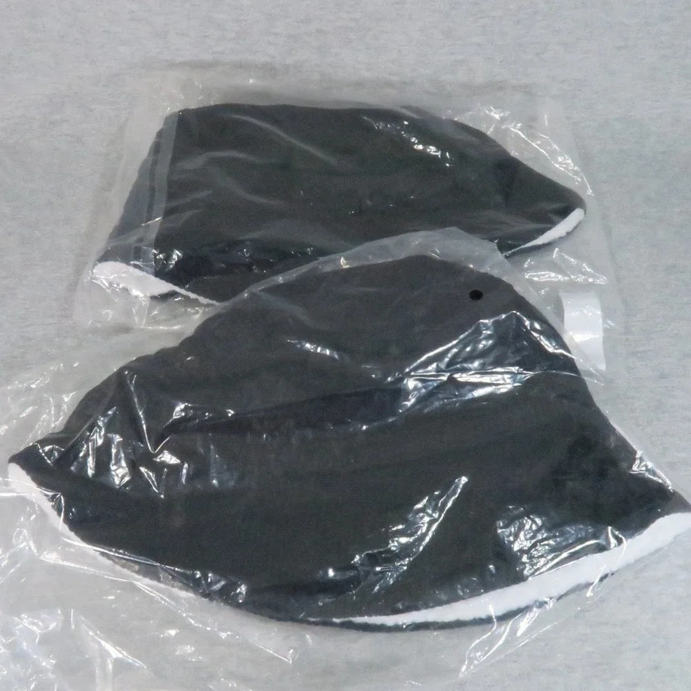 White Claw Vodka Bucket Hat Unisex OSFA Black Sherpa Fleece Lined Lot of 2 NEW